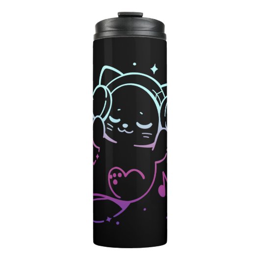 Musik-Vibing Thermosbecher (Vorderseite)