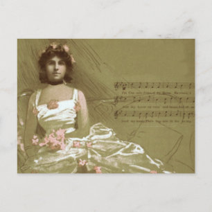 Musik viktorianisch postkarte