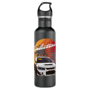 Musik Vintag Retro Mitsubishi Evolution Evo Sommer Edelstahlflasche