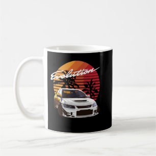 Musik Vintag Retro Mitsubishi Evolution Evo Sommer Kaffeetasse