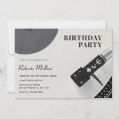 Musik-Vinyl Geburtstag Einladung (Vorderseite)