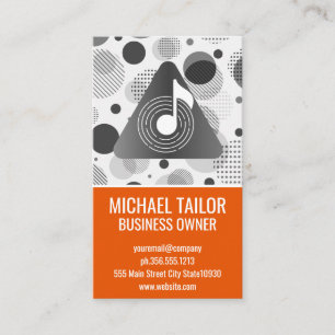 Musik Vinyl Sound Note Visitenkarte