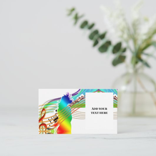 Musik Visitenkarte (Stehend Vorderseite)