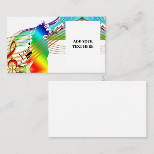 Musik Visitenkarte (Vorne/Hinten)