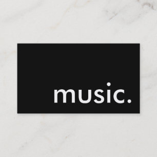 Musik. Visitenkarte