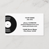 Musik Visitenkarte (Rückseite)