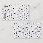 Musik Visitenkarte (Vorne/Hinten)