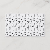 Musik Visitenkarte (Rückseite)