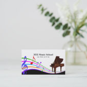 Musik Visitenkarte (Stehend Vorderseite)