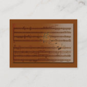 Musik Visitenkarte (Rückseite)