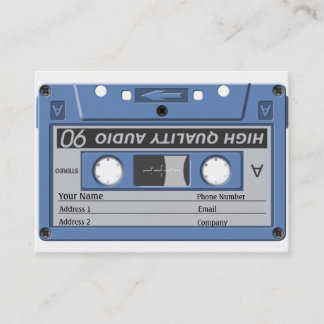 Musik-Visitenkarte - Kassette Visitenkarte