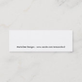 Musik-Visitenkarten Mini Visitenkarte (Rückseite)