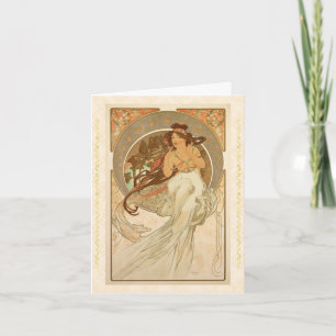 Musik von Alphonse Mucha, Alles Gute zum Geburtsta Karte