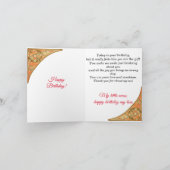 Musik von Alphonse Mucha, Happy Birthday Karte (Innenseite)