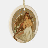 Musik von Alphonse Mucha Keramik Ornament (Rechts)