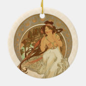 Musik von Alphonse Mucha Keramik Ornament (Hinten)