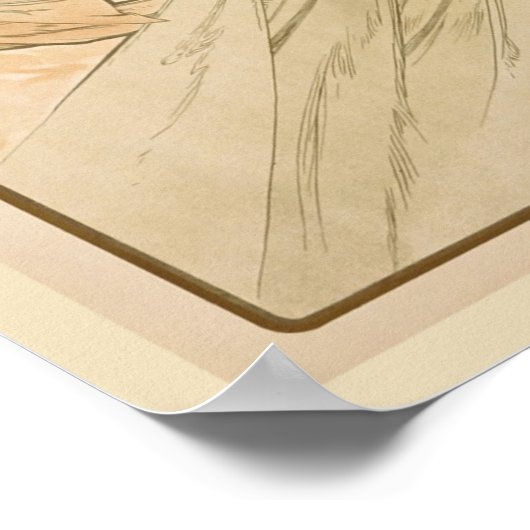 Musik von Alphonse Mucha Poster (Ecke)