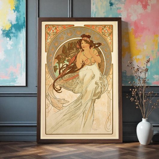 Musik von Alphonse Mucha Poster