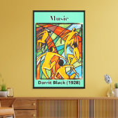 Musik von Dorrit Black (1928) Leinwanddruck (Insitu (Wohnzimmer))
