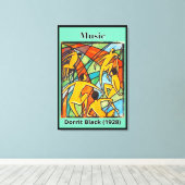Musik von Dorrit Black (1928) Leinwanddruck (Insitu (Holzboden))