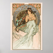 Musik, von Les Arts (1898) von Alphonse Mucha Poster (Vorne)