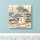 Musik von Lotus Pond Leinwanddruck (Insitu (Holzboden))