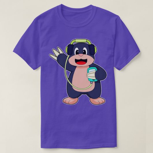 Musik von Mole Headphone T-Shirt (Design vorne)