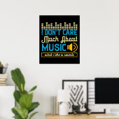 Musik - Was ich mag, sind Sounds Poster (Heimbüro)
