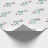 Musik Wasserfarben Treble Clef Muster Geschenkpapier (Ecke)