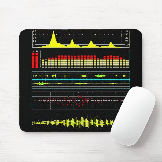 Musik-Waves und Audio-Equalizer2 Mousepad (Mit Mouse)
