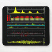 Musik-Waves und Audio-Equalizer2 Mousepad (Vorne)