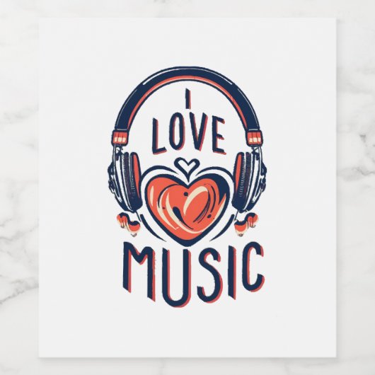 Musik Weinetikett (Einzelnes Label)