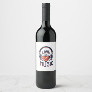 Musik  weinetikett