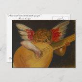 Musik wird gut als die Rede von Engeln bezeichnet Postkarte (Vorne/Hinten)
