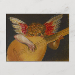 Musik wird gut als die Rede von Engeln bezeichnet Postkarte