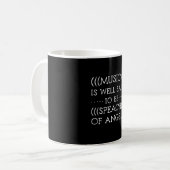Musik wird gut als Engel bezeichnet Kaffeetasse (Vorderseite Links)