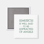 Musik wird gut als Engel bezeichnet Magnet (Vorderseite/Rückseite)