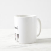 Musik-Wortspiel-Tasse "B flache" Kaffeetasse (VorderseiteRechts)