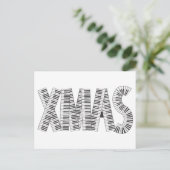 MUSIK XMAS FEIERTAGSPOSTKARTE (Stehend Vorderseite)