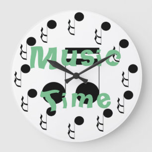 Musik-Zeit-musikalische themenorientierte Große Wanduhr