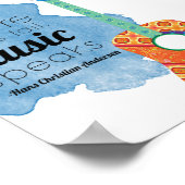Musik Zitat Worte versagend Musik spricht, inspiri Poster (Ecke)