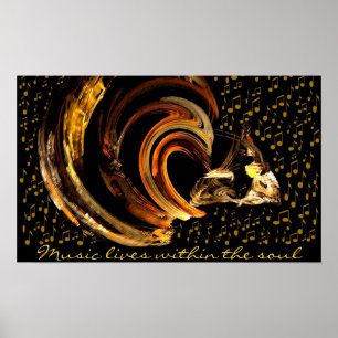 Musik zu meinem Soul_Poster_von Elenne Boothe Poster