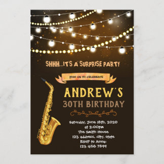 Musik zum Geburtstag von Erwachsenen Einladung