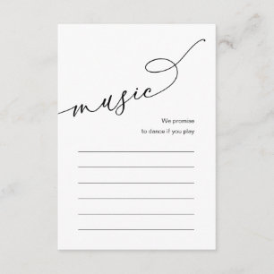 Musik zum Hochzeitsessen - Optionen Begleitkarte