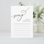 Musik zum Hochzeitsessen - Optionen Begleitkarte (Stehend Vorderseite)