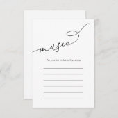 Musik zum Hochzeitsessen - Optionen Begleitkarte (Vorne/Hinten)