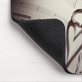 Musik zum Hochzeitsring Mousepad (Ecke)