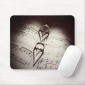 Musik zum Hochzeitsring Mousepad (Mit Mouse)