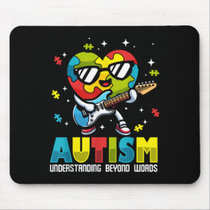 Musik zur Aufklärung von Autismus Lover Grafik Mousepad