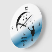 Musik zur Universellen Sprachwende Große Wanduhr (Winkel)